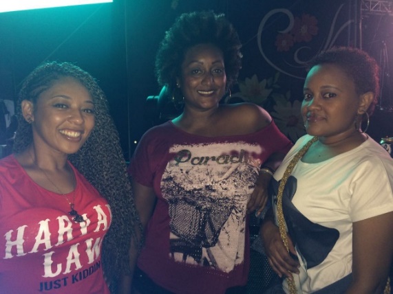 Lindy Vera y sus acompañantes en la Noche Afro 2016. Foto: Manuela Zapata.